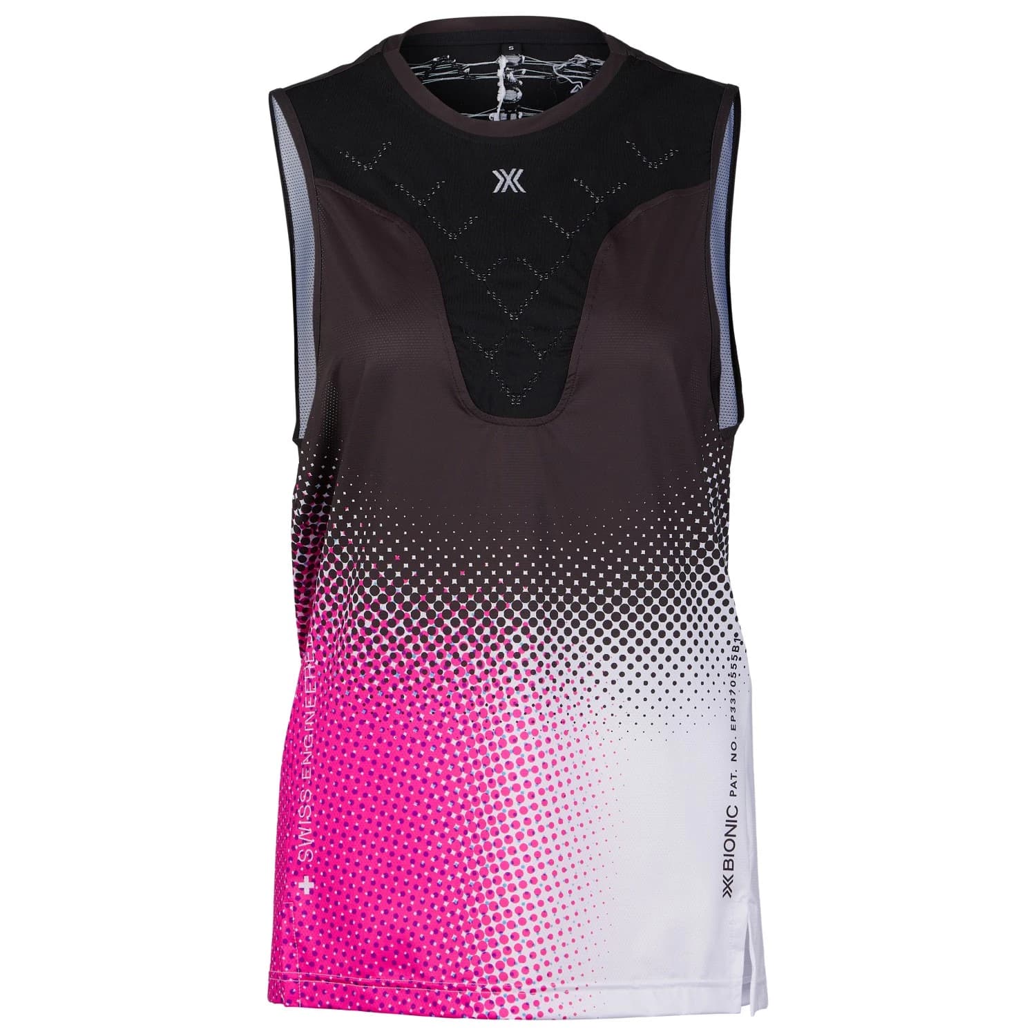 Дамска тениска X-Bionic Women's Corefusion Run Tank Running shirt - Dot Fade / Neo Pink / White