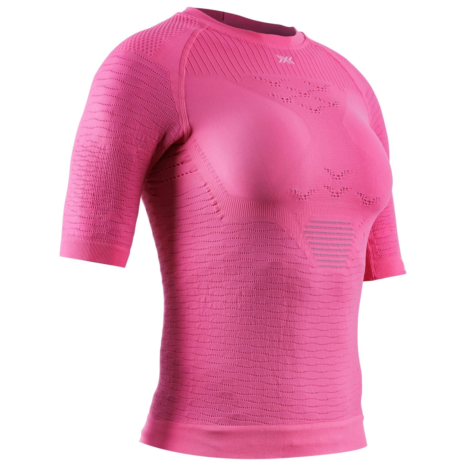 Дамска тениска X-Bionic Women's Effektor Shirt S/S Running shirt - Neo Pink / X White