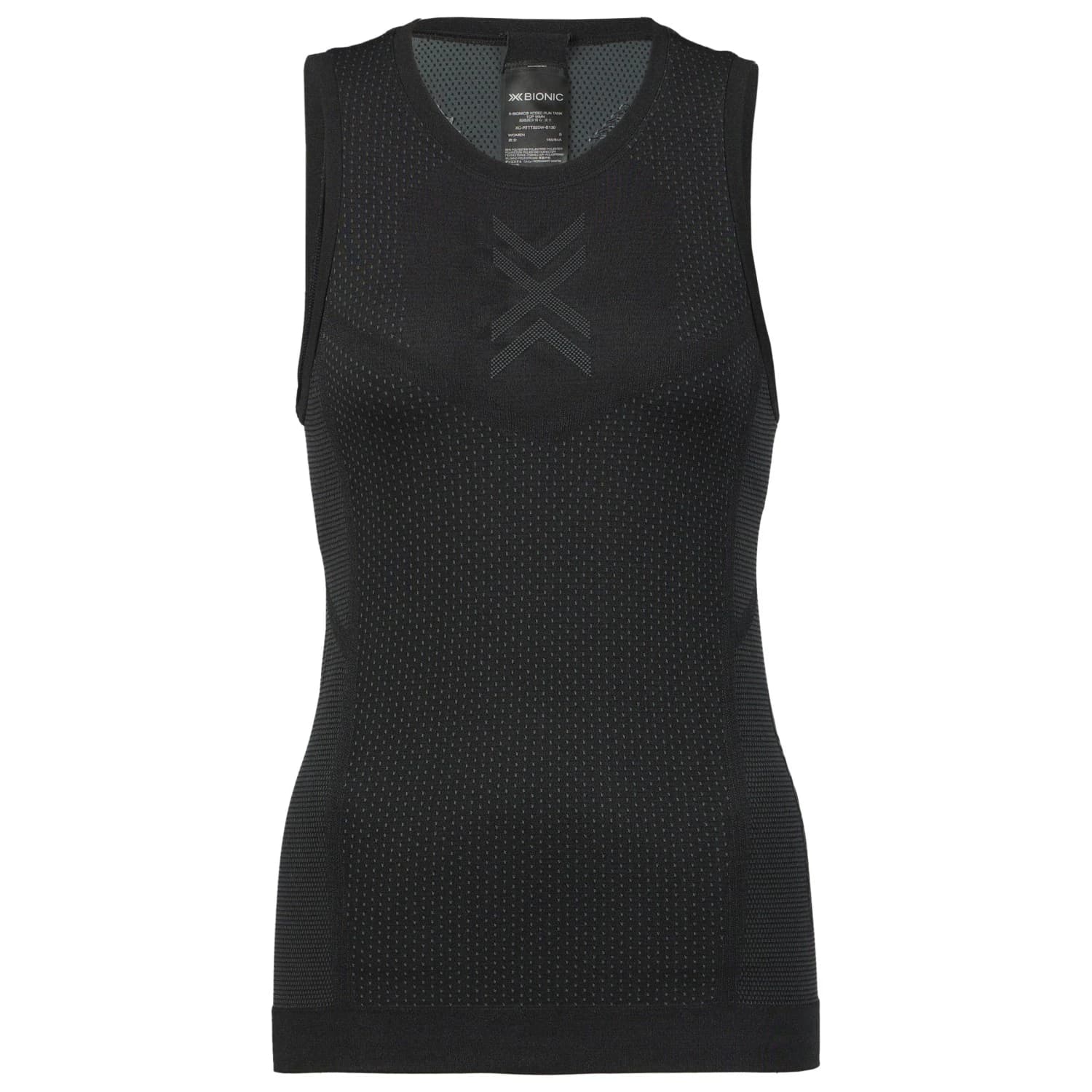 Дамска тениска X-bionic Women's Xceed Run Tank Top Running shirt - X Black / Rhino Grey