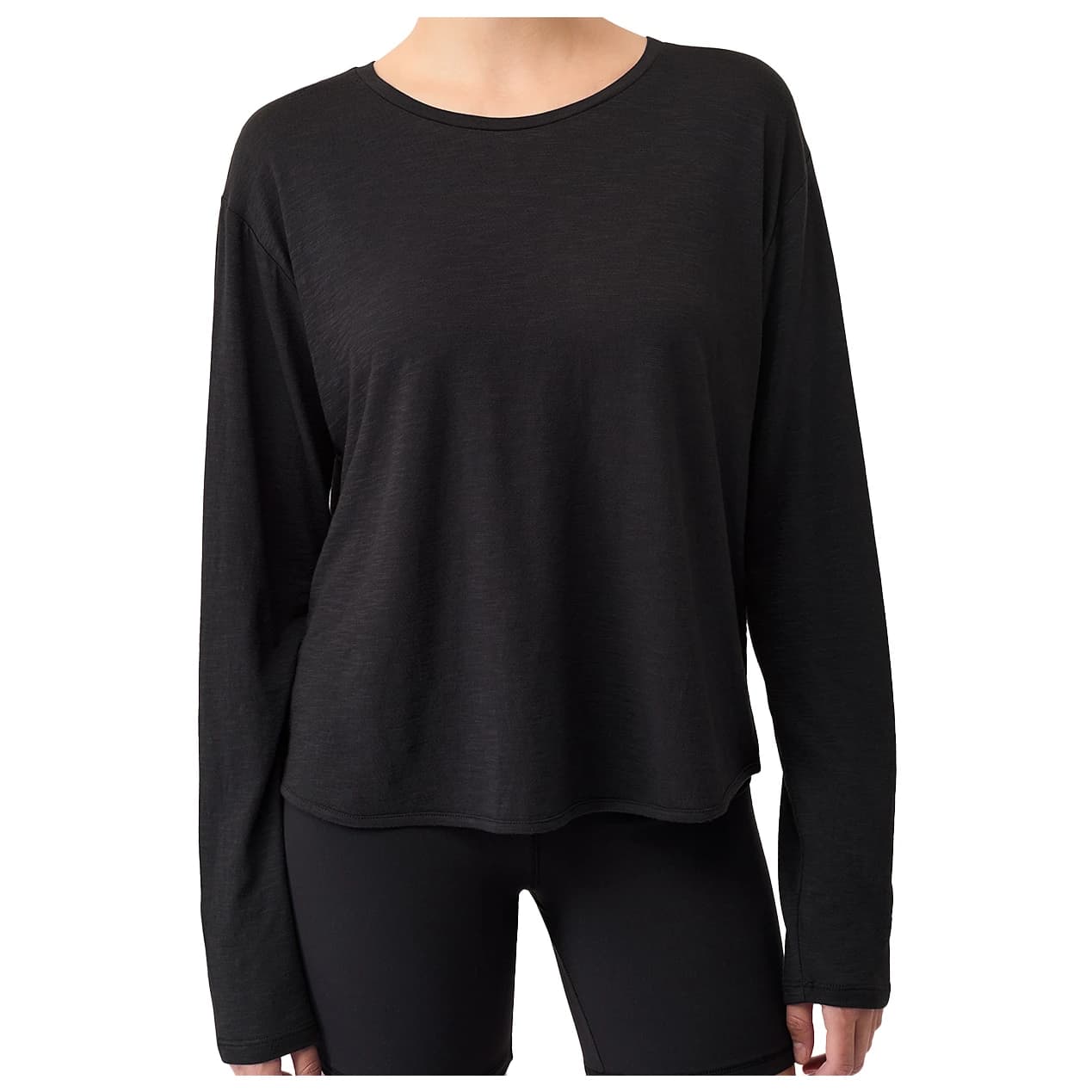 Дамска блуза с дълъг ръкав Mandala Women's Open Back Long Sleeve Longsleeve - Black