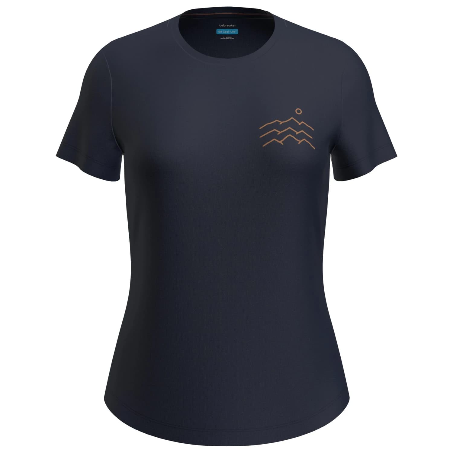 Дамска мериносова блуза Icebreaker Women's Merino 125 Cool-Lite Sphere S/S Across Merino shirt - Midnight Navy