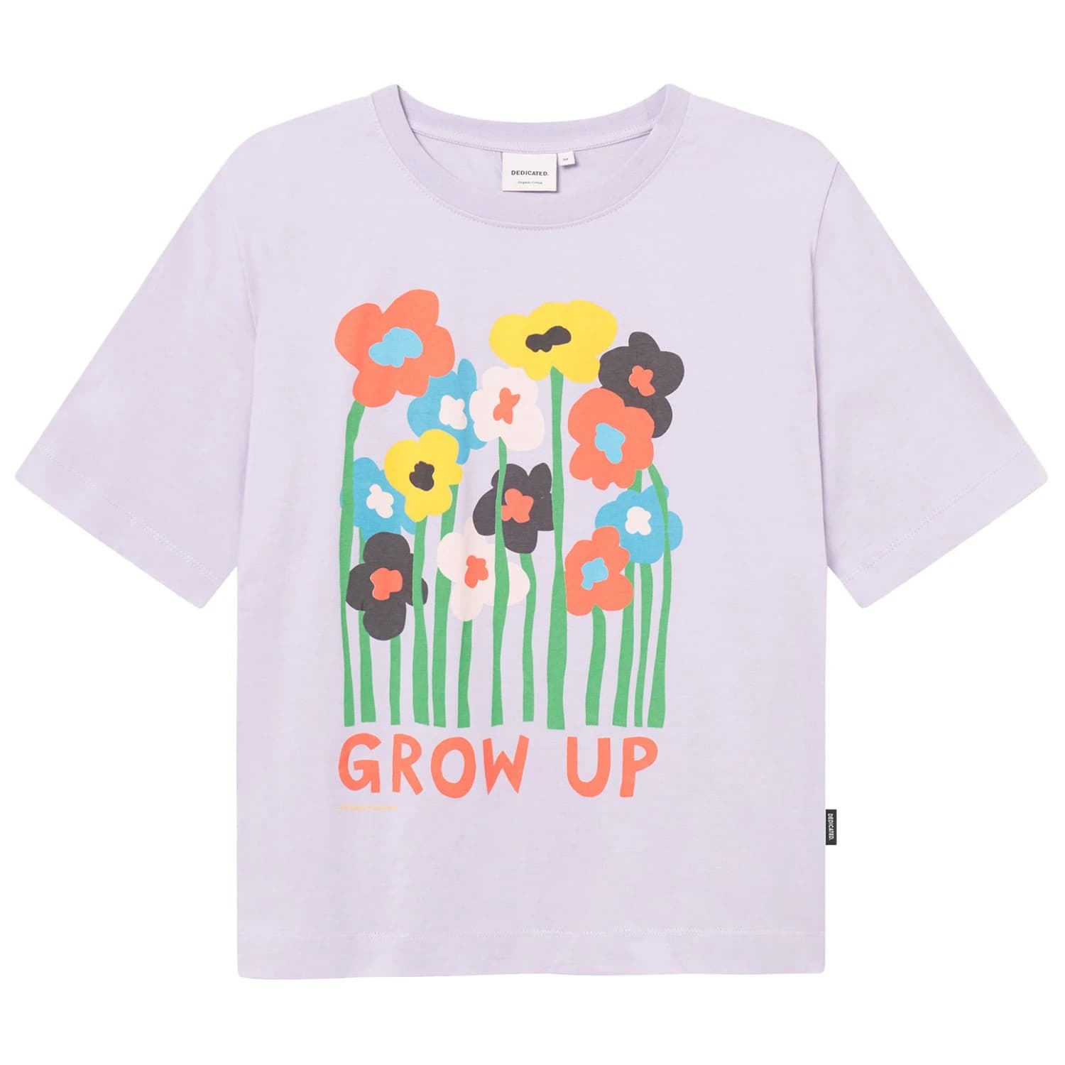 Дамска тениска DEDICATED Women's T-Shirt Vadstena Grow Up T-shirt - Thistle Purple
