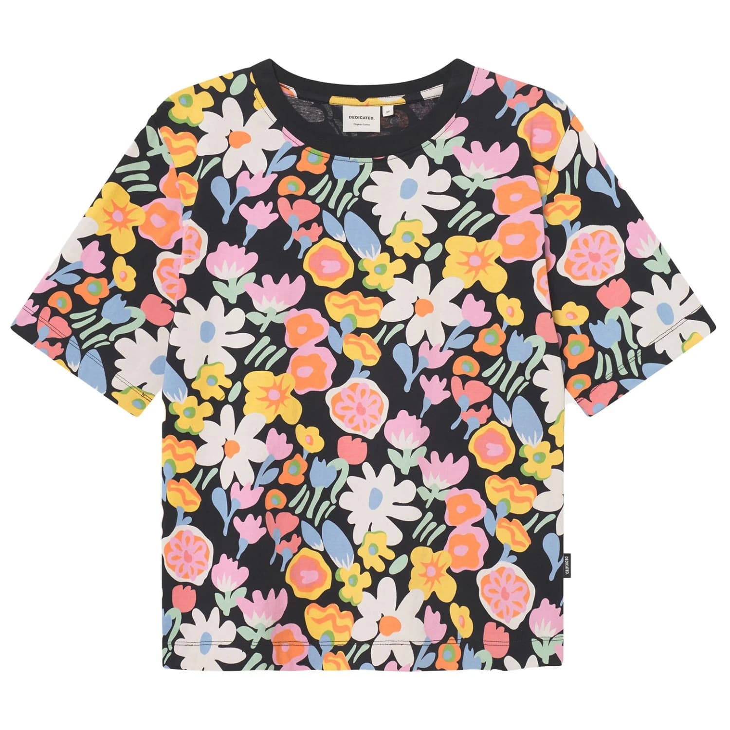 Дамска тениска DEDICATED Women's T-Shirt Vadstena Meadow Flowers Big T-shirt - Meadow Flowers Big