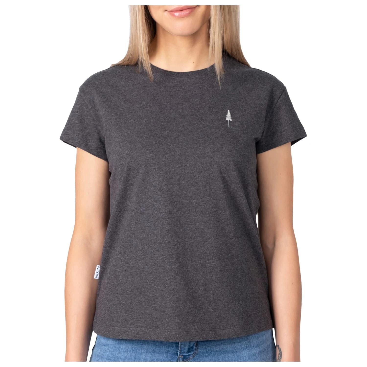Дамска тениска NIKIN Women's TreeShirt T-shirt - Black Melange