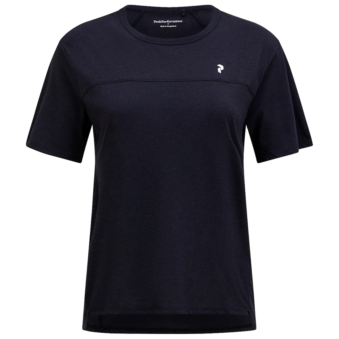 Дамска фланелка с къс ръкав за колоездене Peak Performance Women's Trail Wool Blend S/S Merino shirt - Black