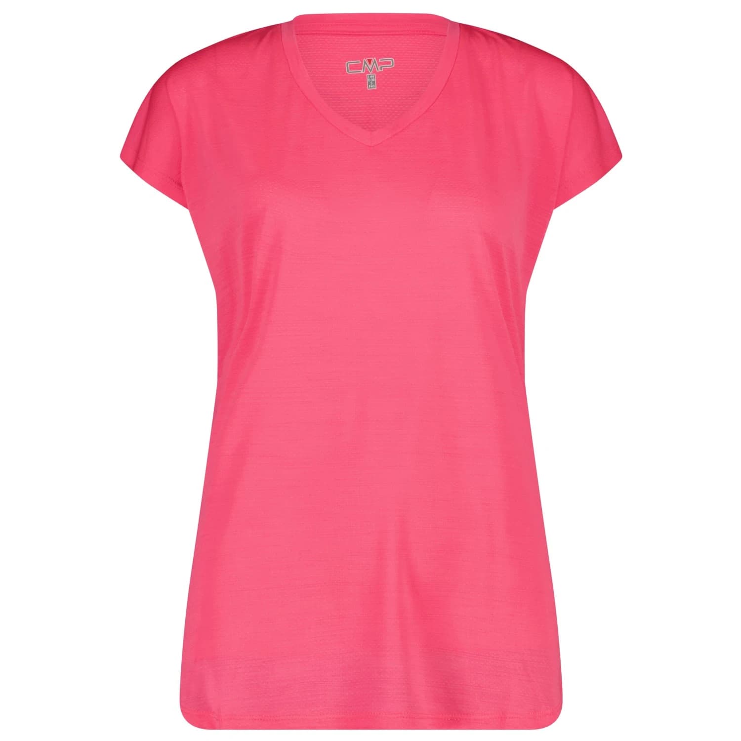 Дамска спортна тениска Cmp Women's Jacquard T-Shirt Sport shirt - Pink Fluo