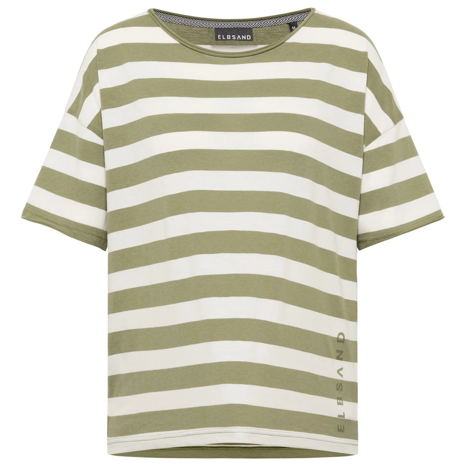Дамска тениска Elbsand Women's Luani T-Shirt - Green Leaf / Cloud White