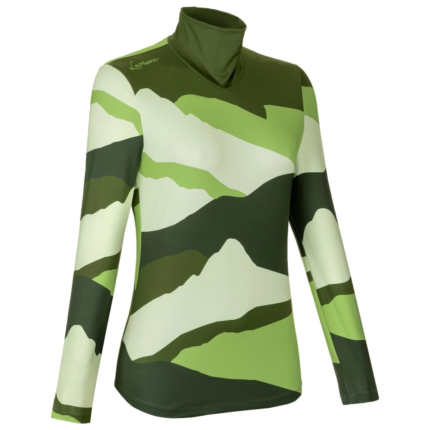 Дамска блуза с дълъг ръкав LaMunt Women's Ivana Tech Arty L/S Tee Sport shirt - Forest Green / Leaf Green