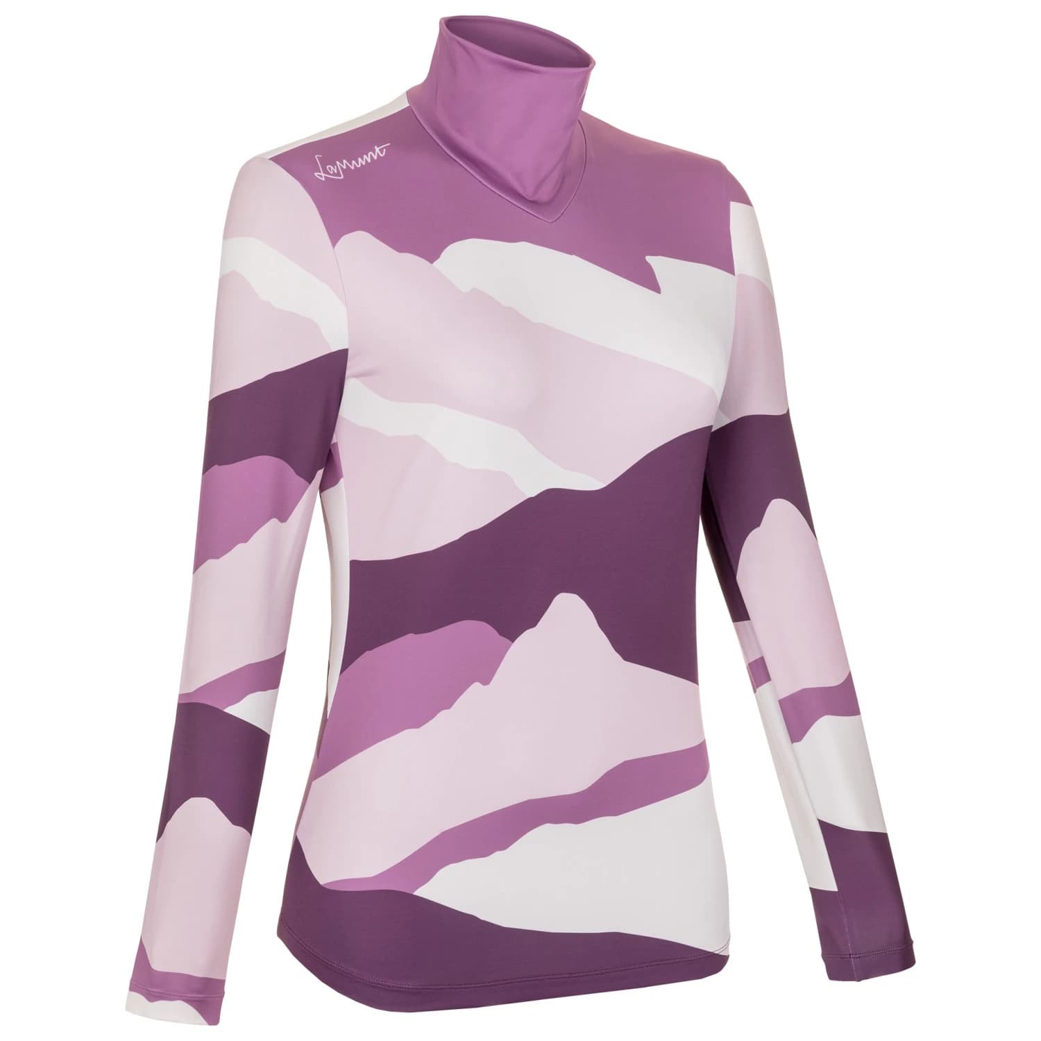 Дамска блуза с дълъг ръкав Lamunt Women's Ivana Tech Arty L/S Tee Sport shirt - Grape Taste / Hortensia
