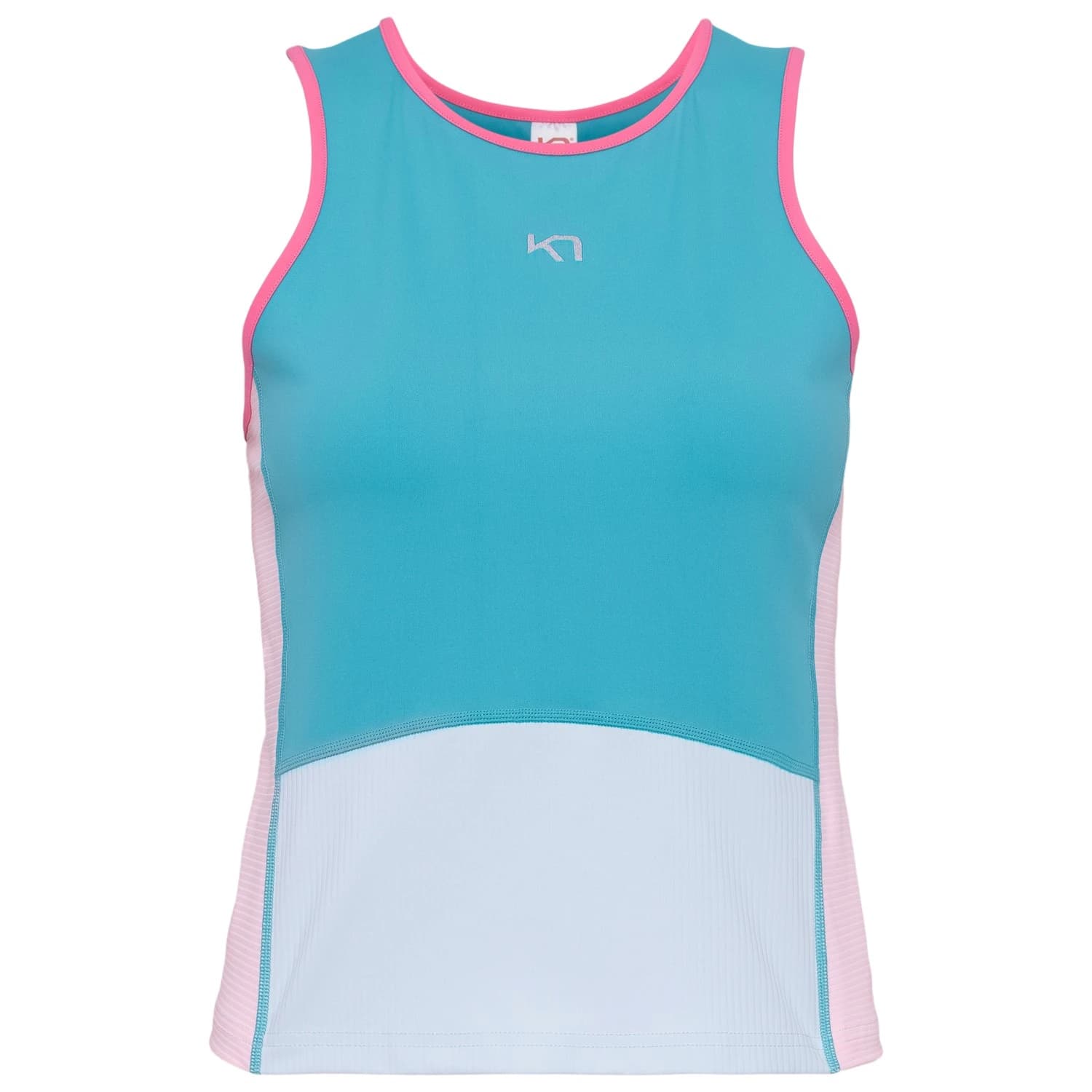 Дамски спортен сутиен Kari Traa Women's Linnea Top - Blue Lagoon