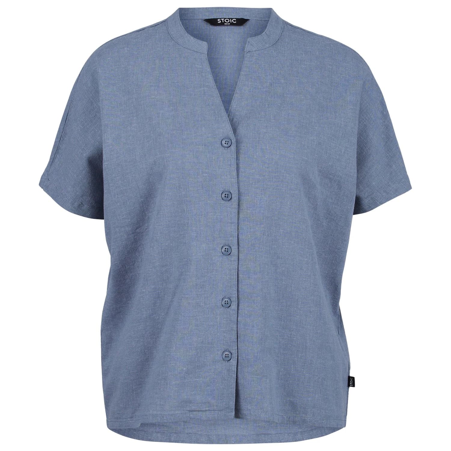 Дамска блуза Stoic Women's Hemp54 BjurholmSt. S/S Blouse - Ocean Blue