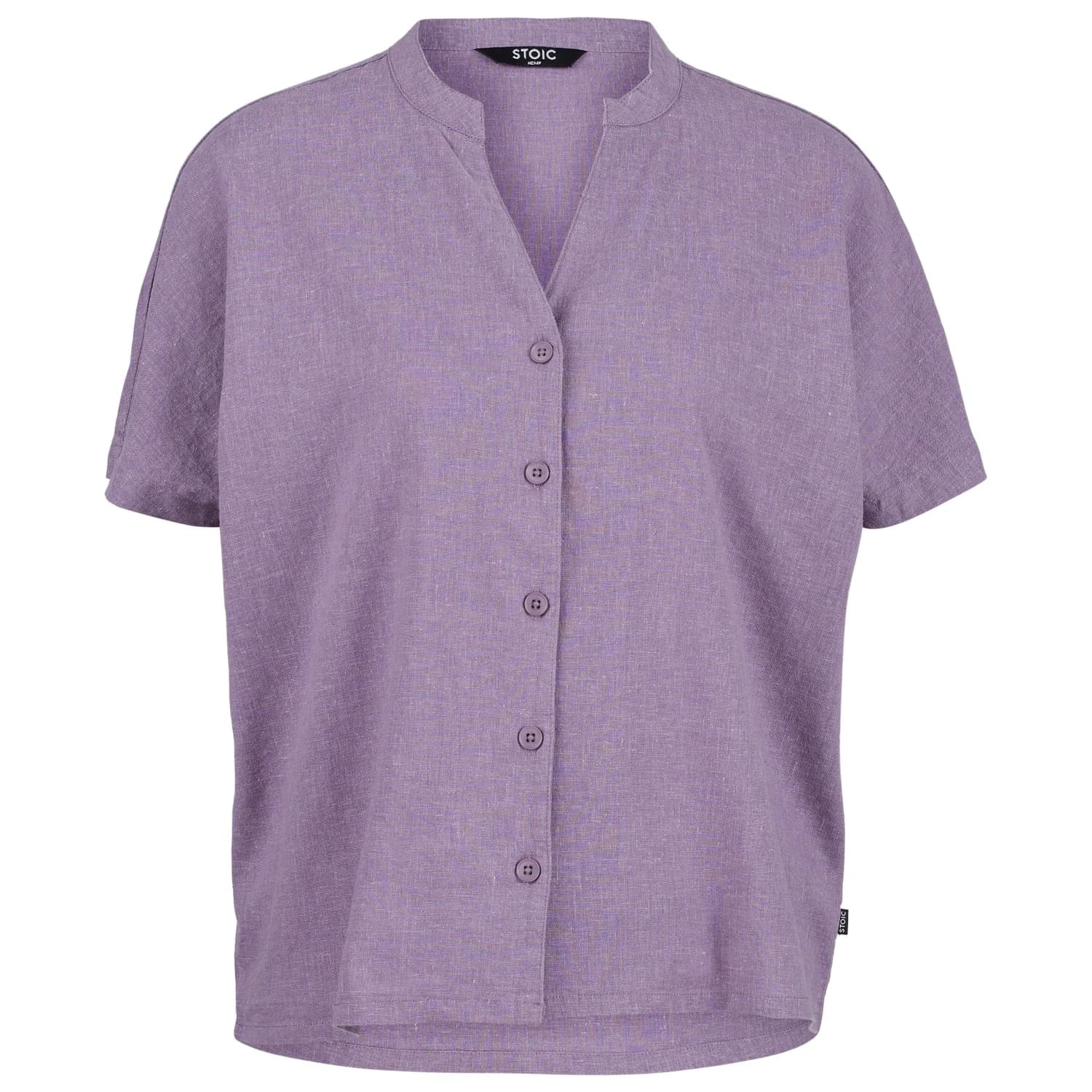 Дамска блуза Stoic Women's Hemp54 BjurholmSt. S/S Blouse - Plum Grey