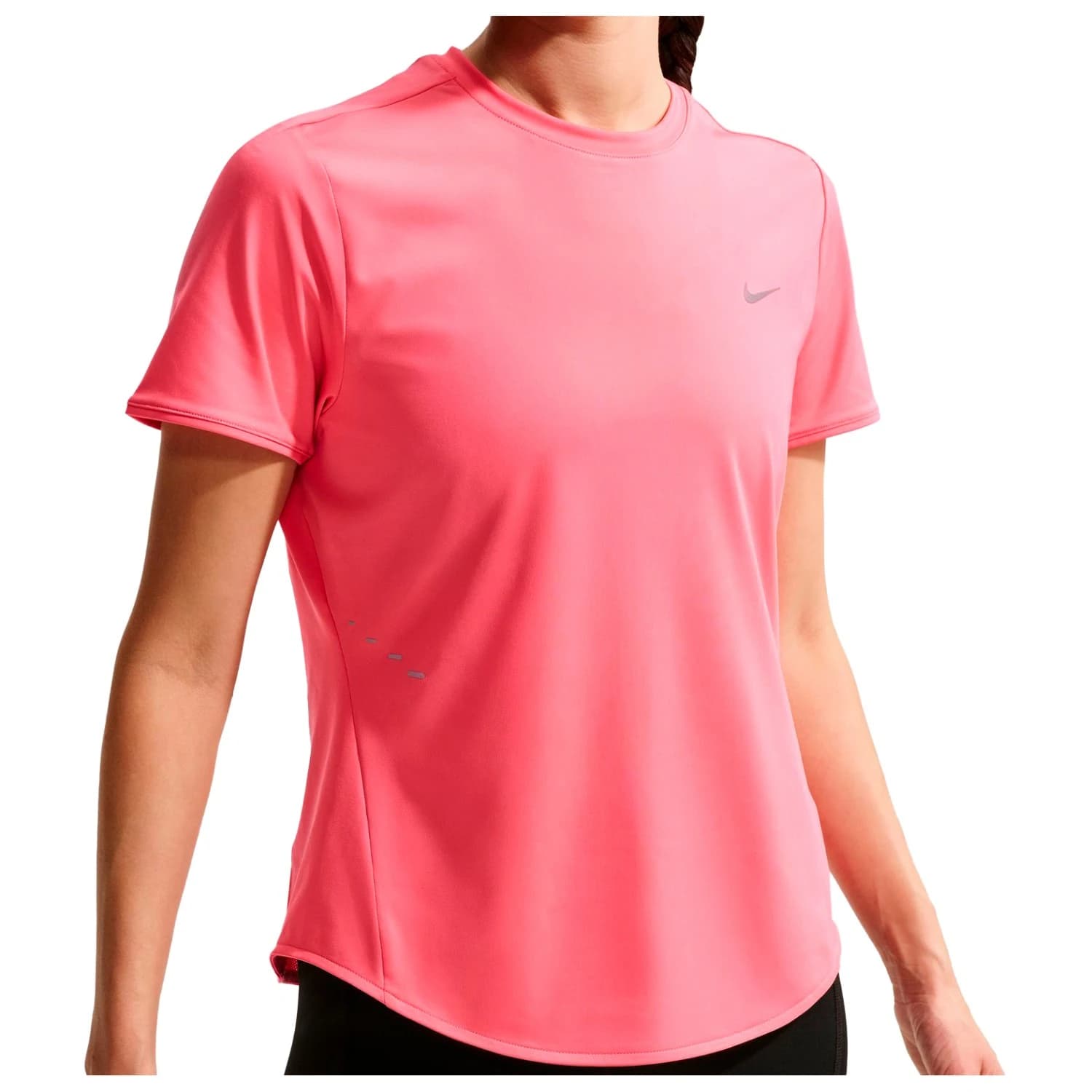 Дамска тениска Nike Women's Swift Dri-Fit Short-Sleeve Running Top Running shirt - Sea Coral / Reflective Silver