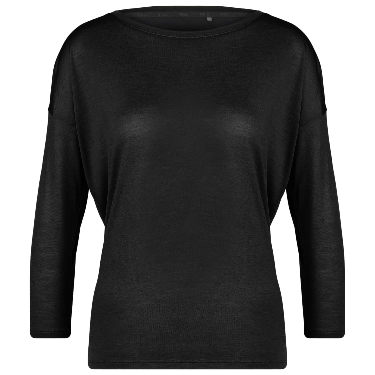 Дамска мериносова блуза Stoic Women's MerinoChill MMXX. Göteborg 3/4 Crew Merino shirt - Black