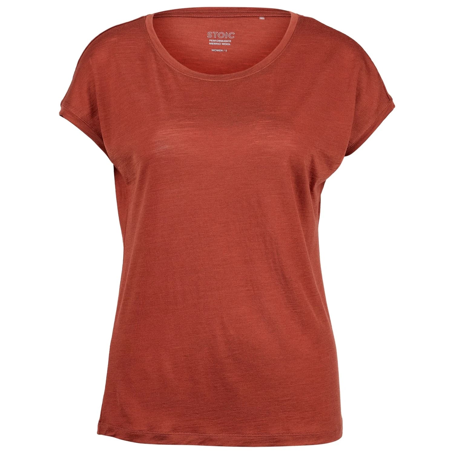 Дамска мериносова блуза Stoic Women's MerinoChill MMXX. Göteborg Loose Tee Merino shirt - Barn Red