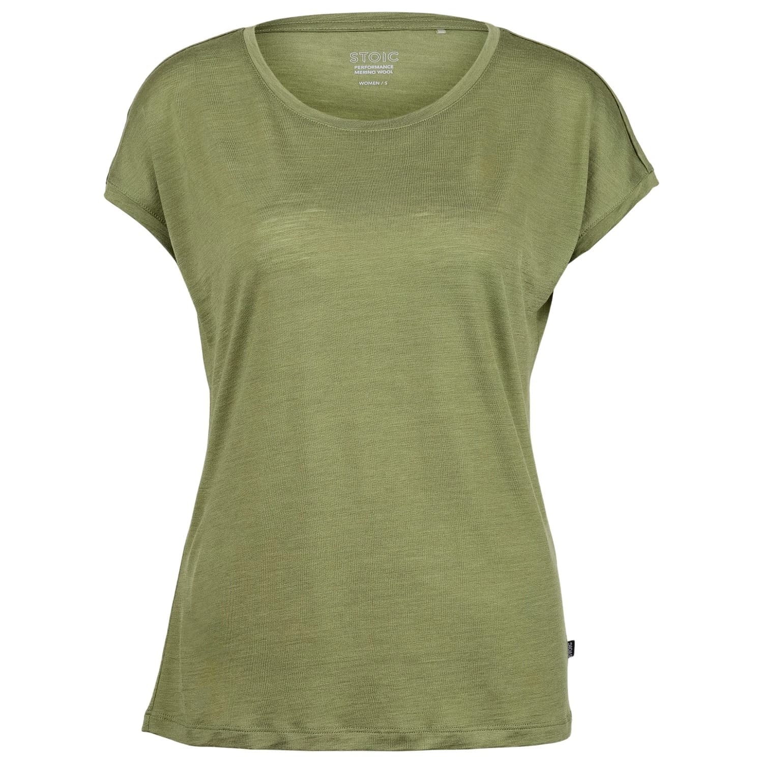 Дамска мериносова блуза Stoic Women's MerinoChill MMXX. Göteborg Loose Tee Merino shirt - Moss Green
