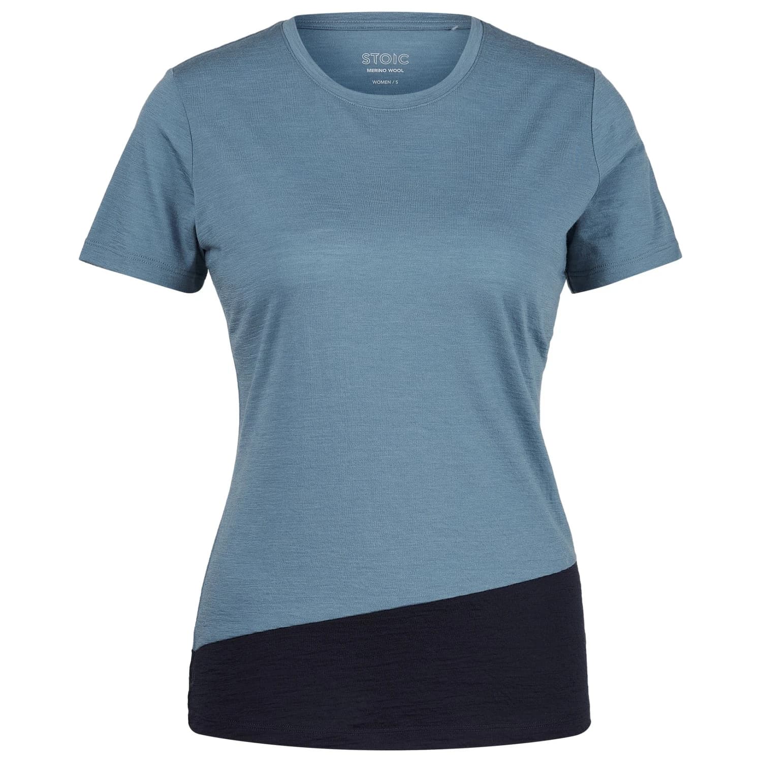 Дамска мериносова блуза Stoic Women's Merino155 LaholmSt. Colorblock T-Shirt Merino shirt - Ocean Blue / Dark Navy