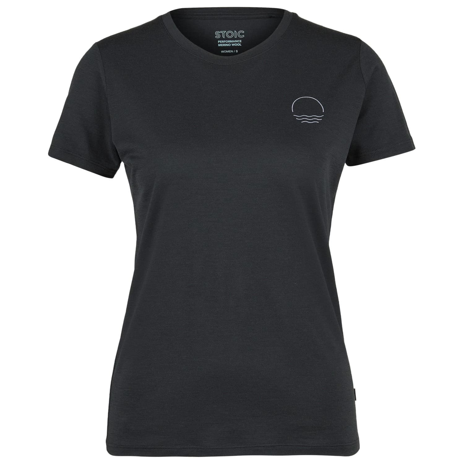 Дамска мериносова блуза Stoic Women's Merino155 LaholmSt. Print T-Shirt Sun Merino shirt - Black