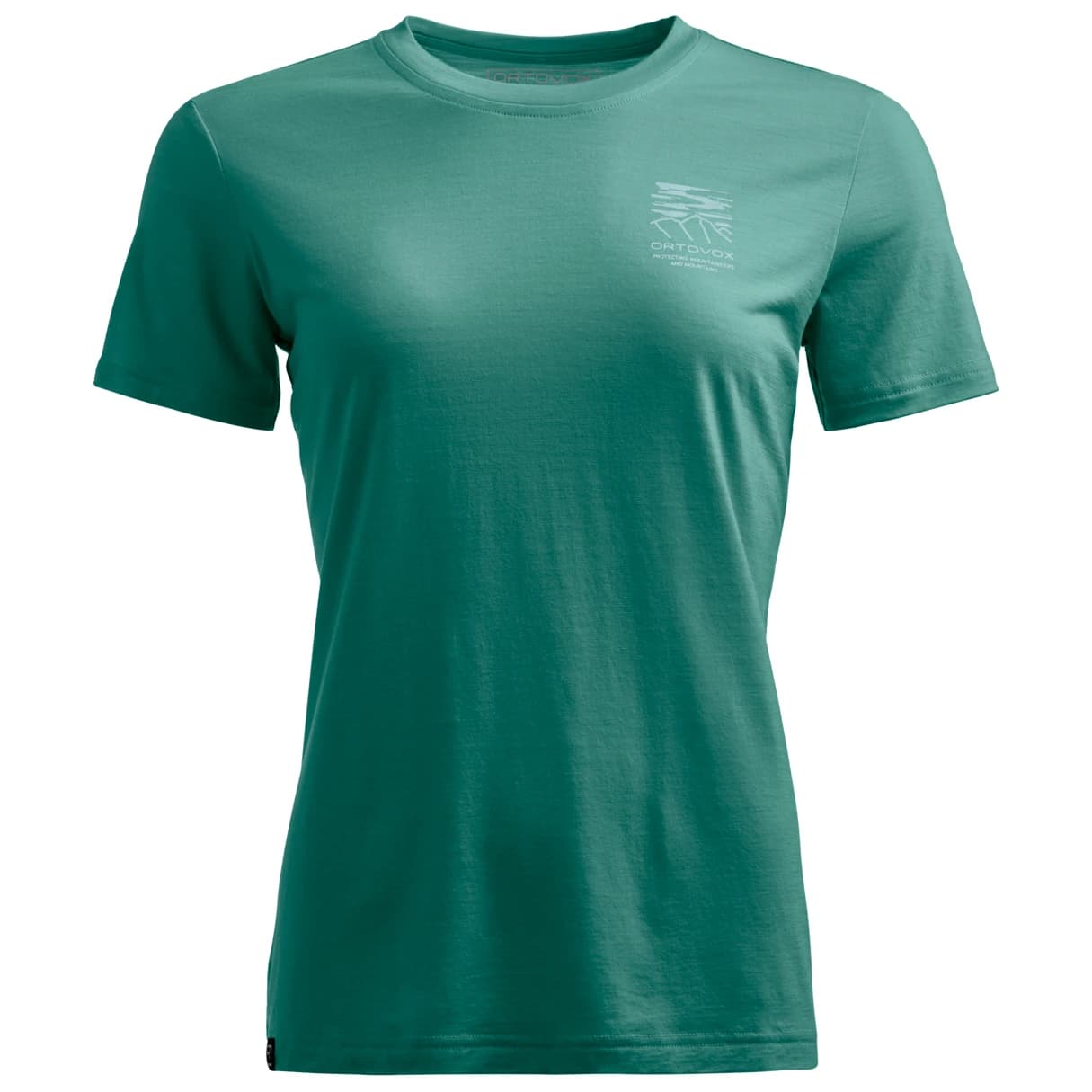 Дамска мериносова блуза Ortovox Women's 150 Cool Mountain Mission T-Shirt Merino shirt - Arctic Grey