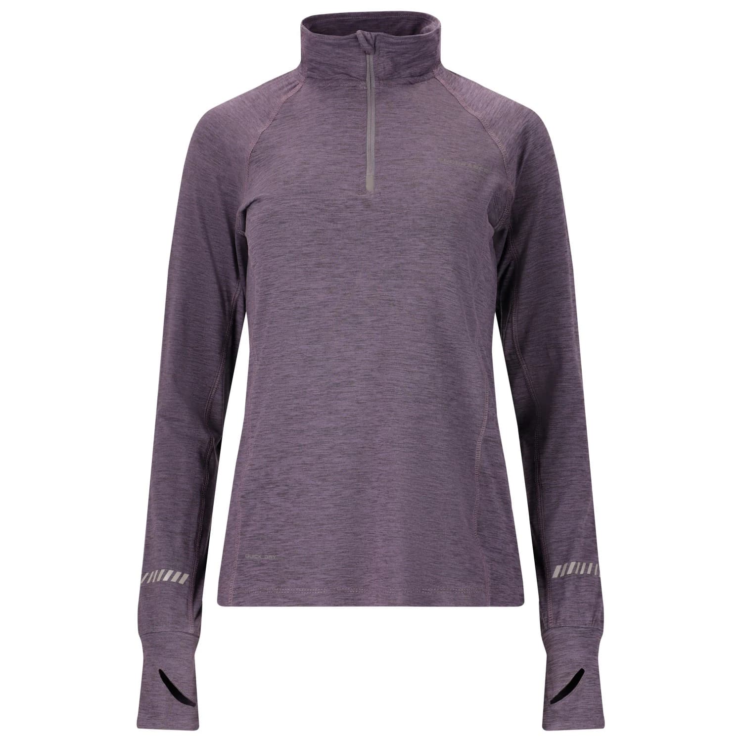 Дамска тениска ENDURANCE Women's Canna V2.0 Melange Midlayer Running shirt - Graystone