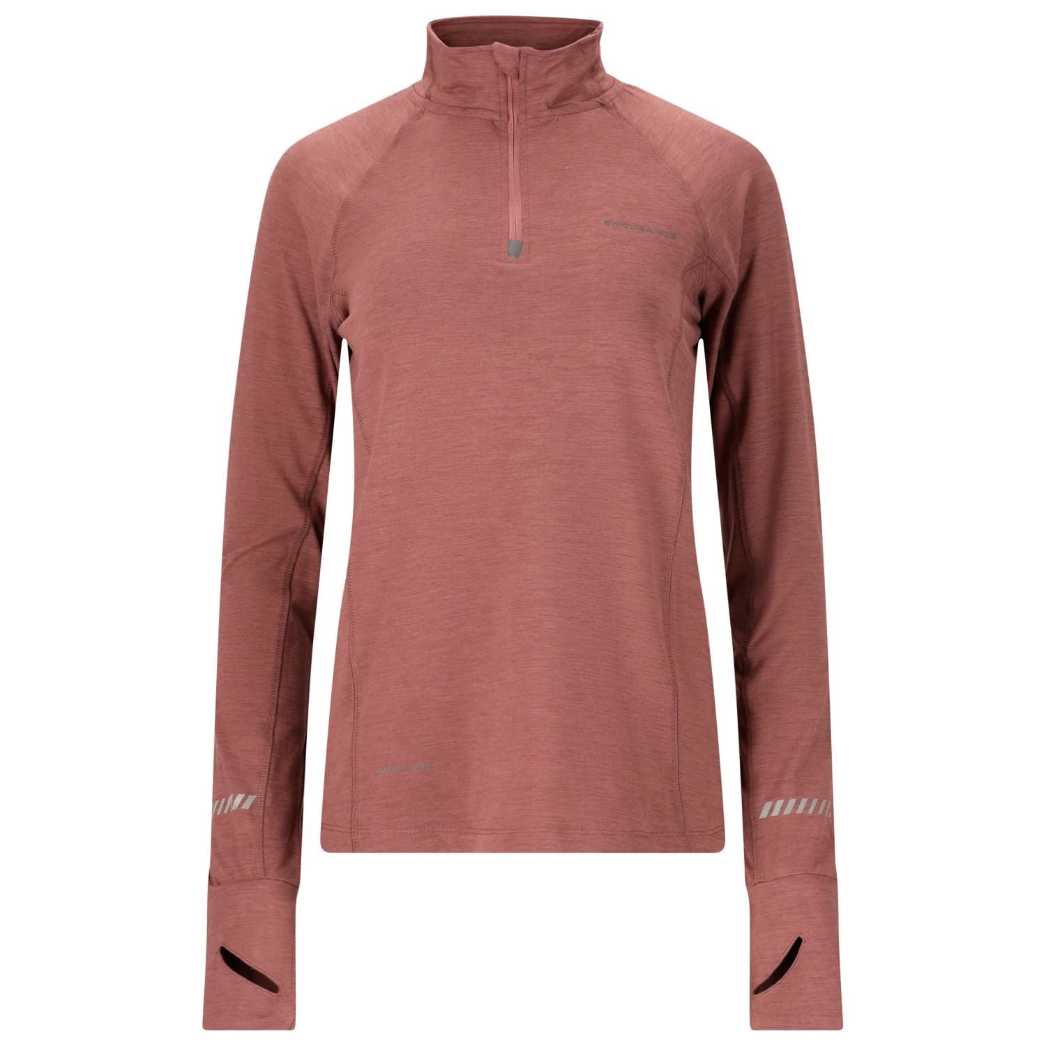 Дамска тениска ENDURANCE Women's Canna V2.0 Melange Midlayer Running shirt - Rose Taupe