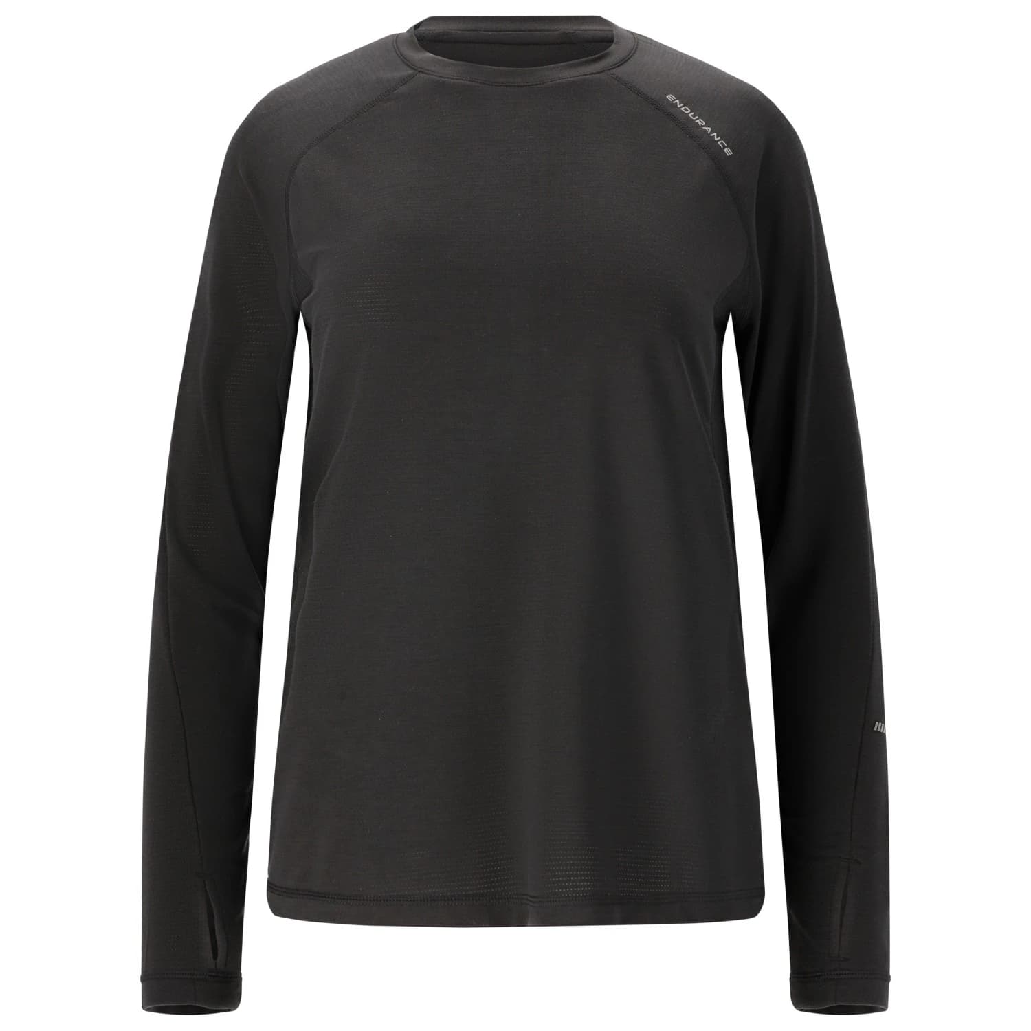 Дамска тениска ENDURANCE Women's Joan L/S Midlayer Running shirt - Black