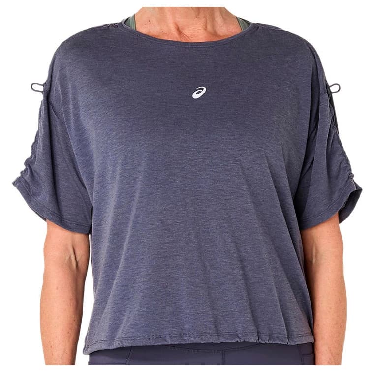 Дамска тениска Asics Women's Nagino Run Adjustable S/S Top Running shirt - Indigo Fog