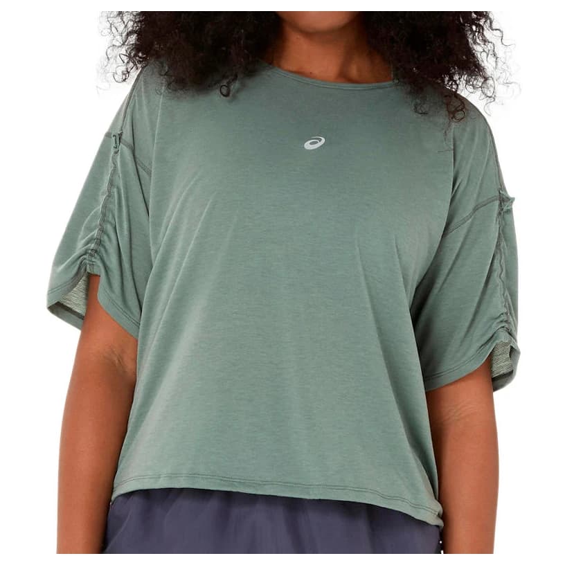Дамска тениска Asics Women's Nagino Run Adjustable S/S Top Running shirt - Monument Blue
