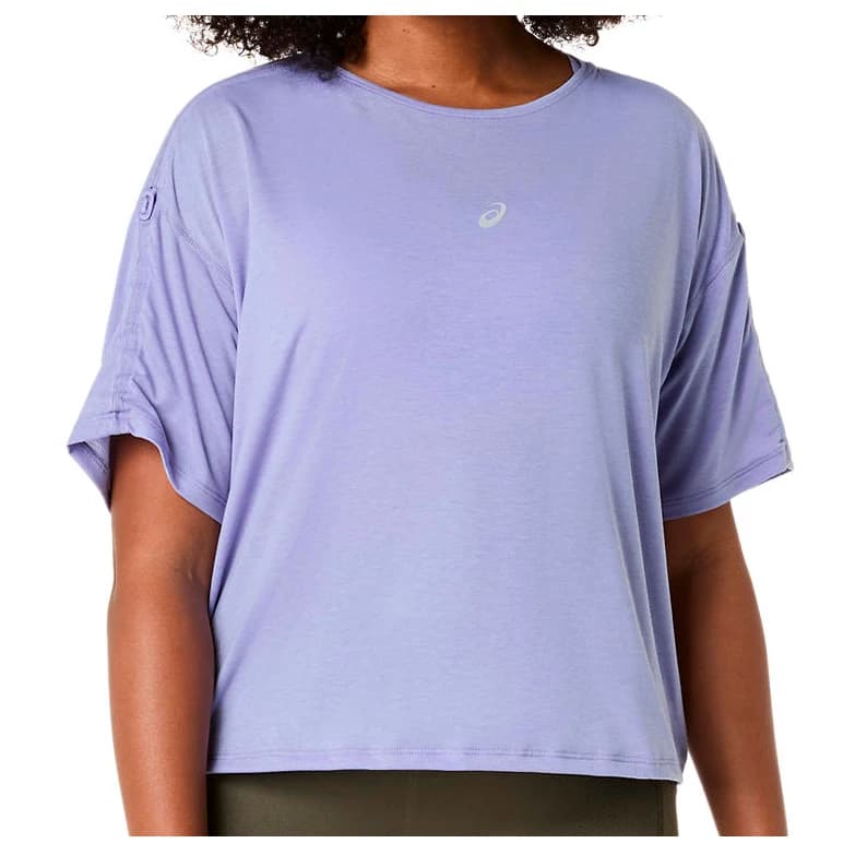 Дамска тениска Asics Women's Nagino Run Adjustable S/S Top Running shirt - Bluebell