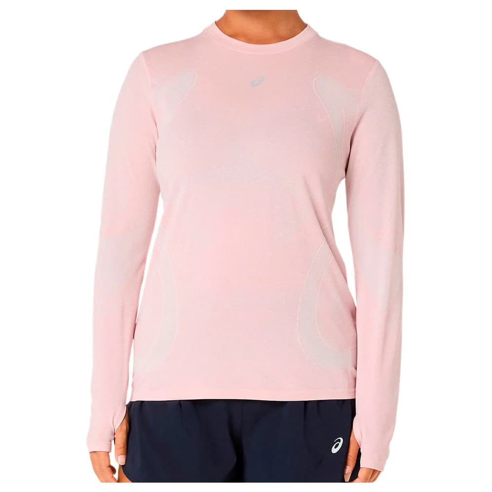 Дамска тениска Asics Women's Road Seamless L/S Top Running shirt - Morganite / Dusty Red