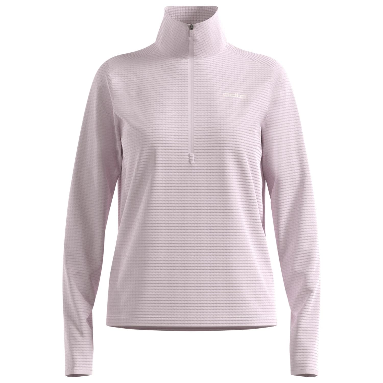 Тениска Odlo Women's Mid Layer 1/2 Zip Essential Thermal Running shirt - Orchid Ice