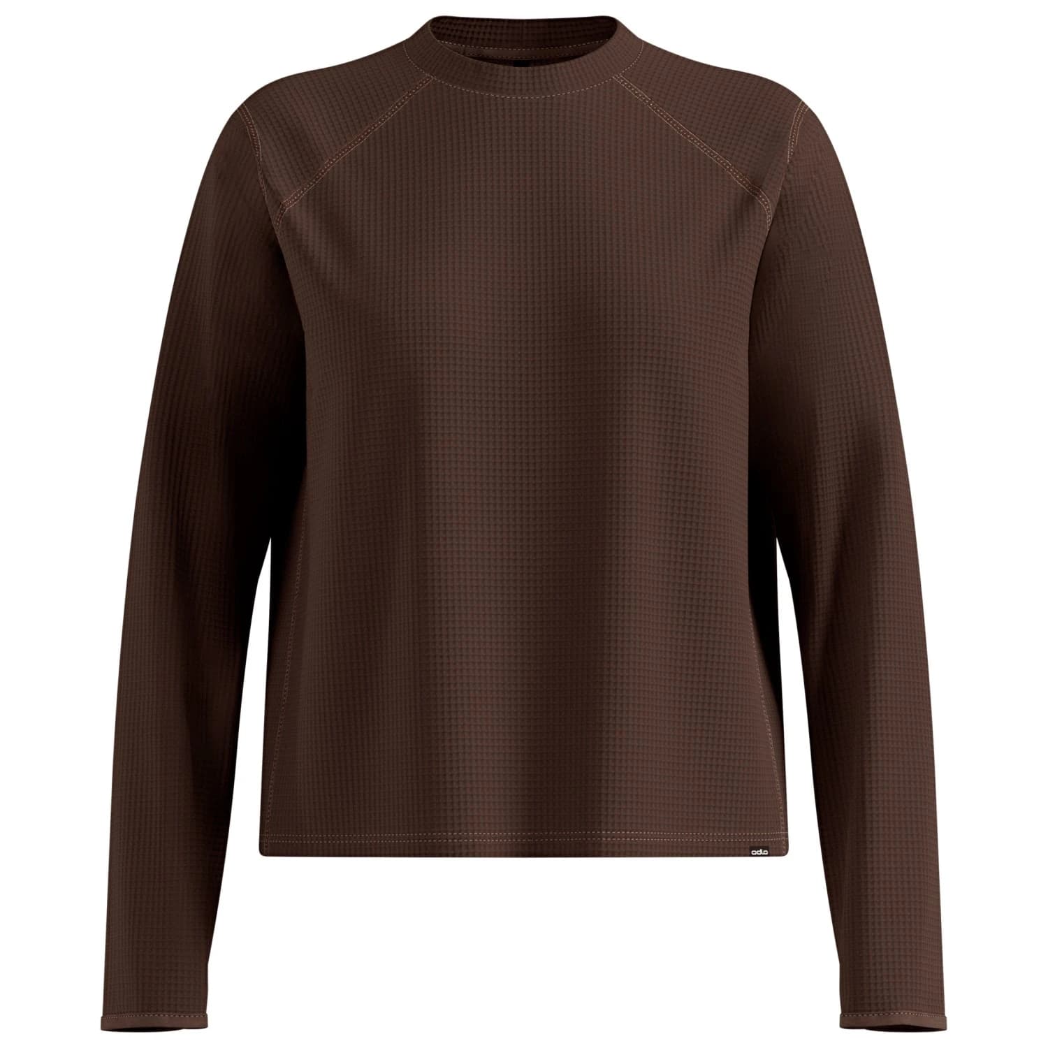 Дамска тениска Odlo Women's Mid Layer Cubic Running shirt - Brown Granite