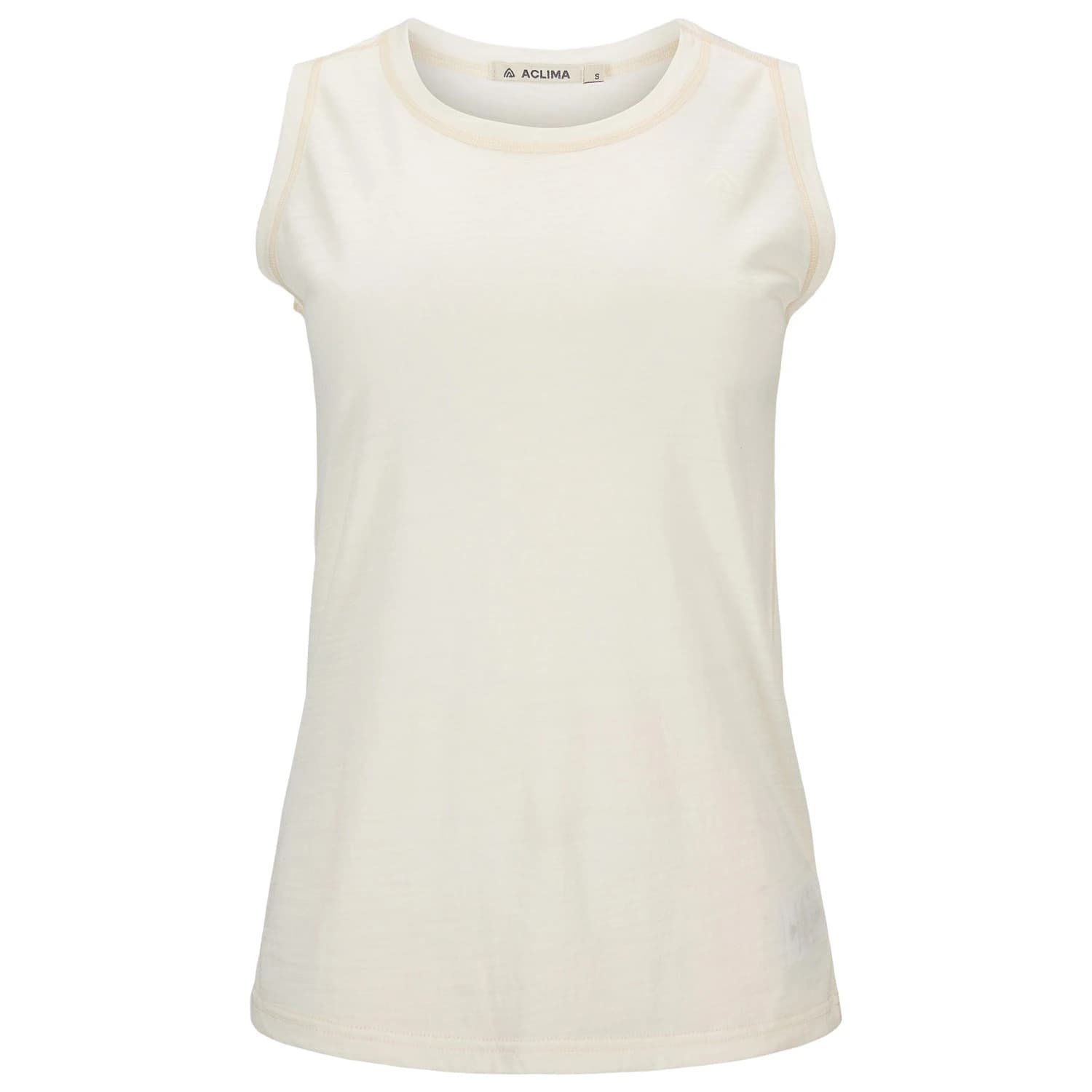 Дамско мериносово термобельо Aclima Women's LightWool 140 Singlet V2 Merino shirt - Nature