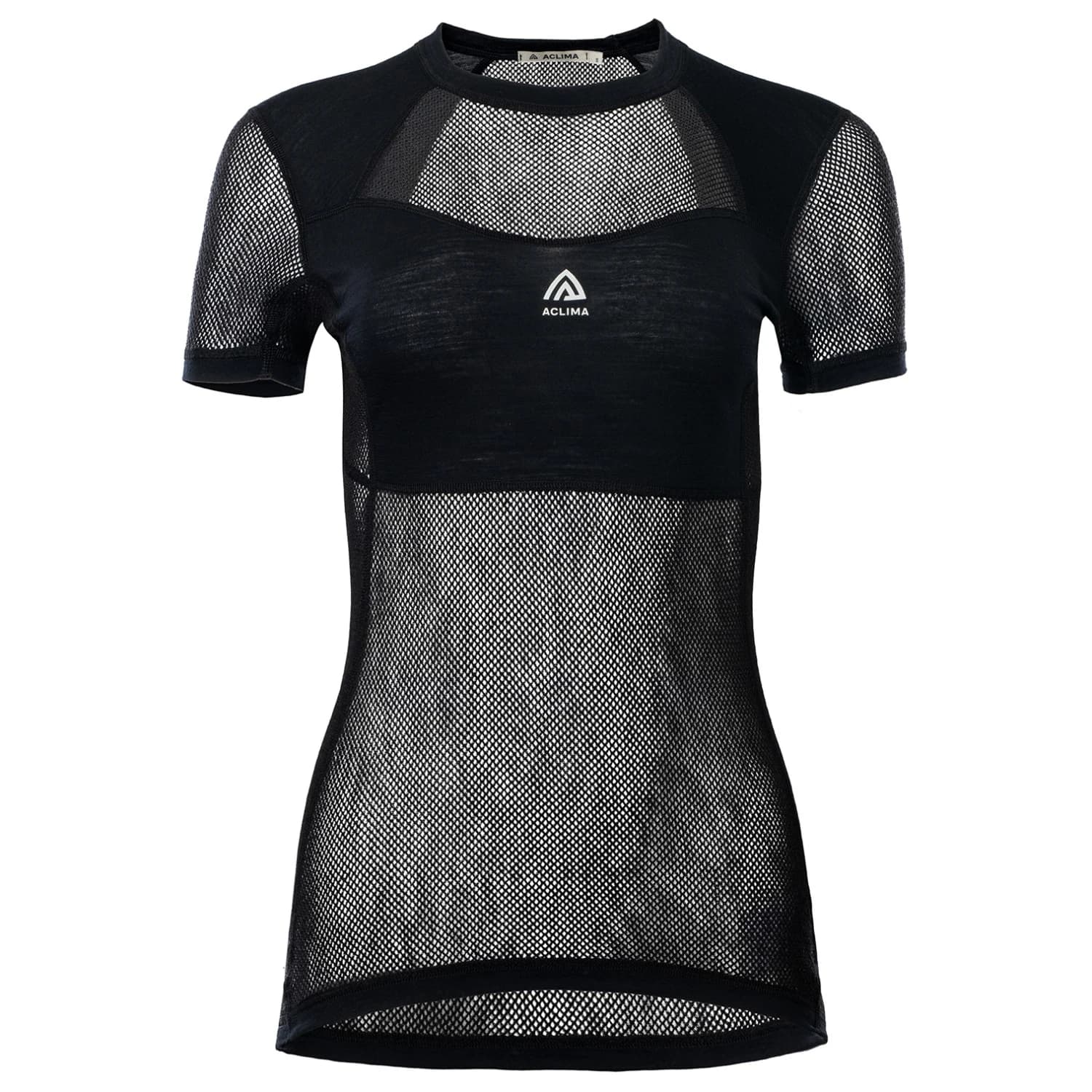 Дамска мериносова блуза Aclima Women's WoolNet Light T-Shirt Merino shirt - Jet Black