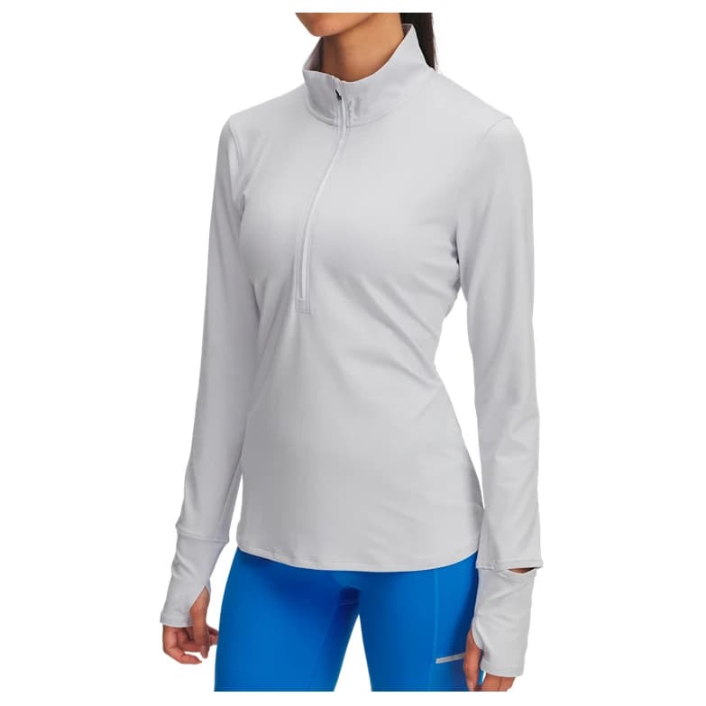 Дамска тениска Under Armour Women's Launch Pro Half Zip Running shirt - Halo Gray