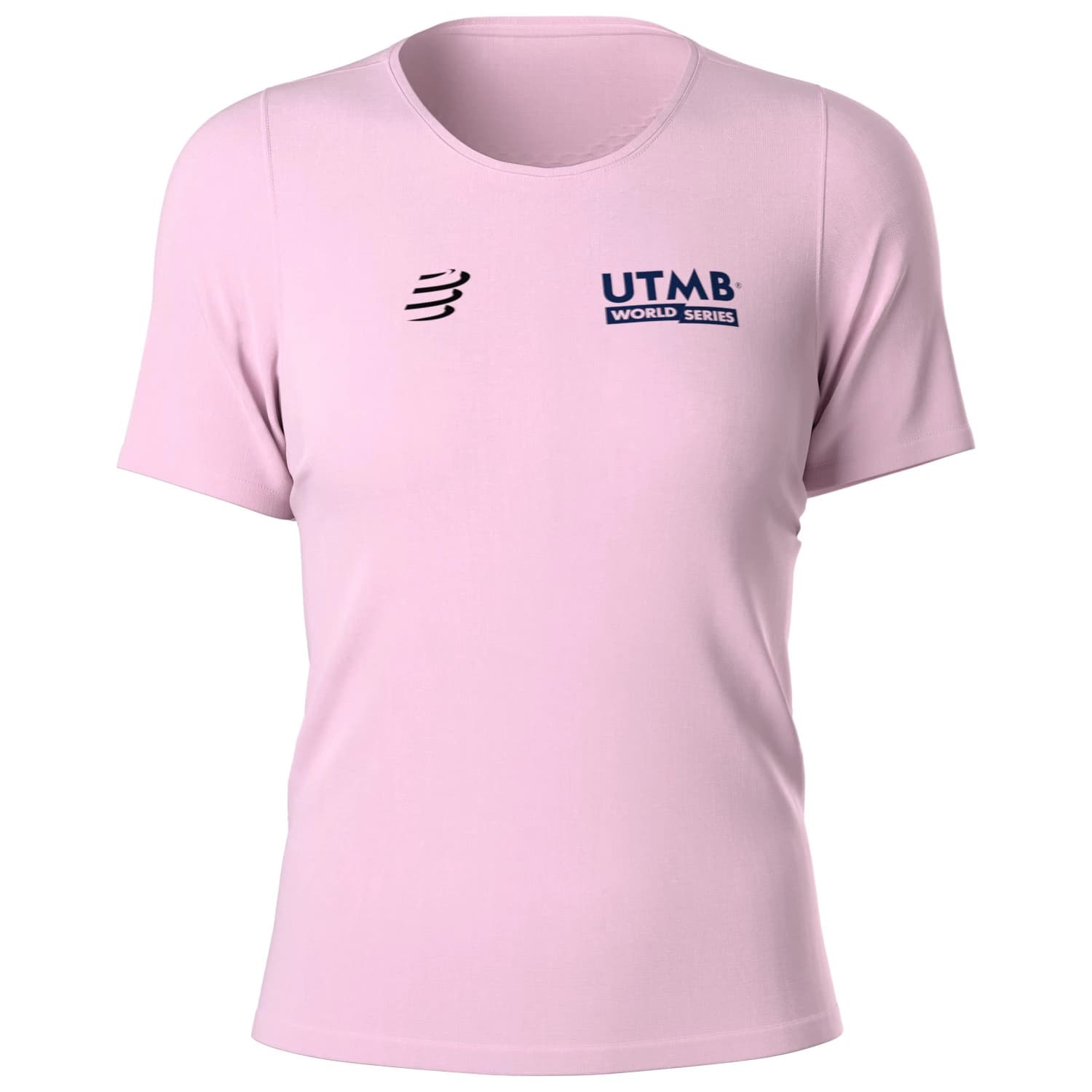 Дамска тениска Compressport Women's Training S/S T-Shirt UTMB 2025 Running shirt - Roseate Spoonbill