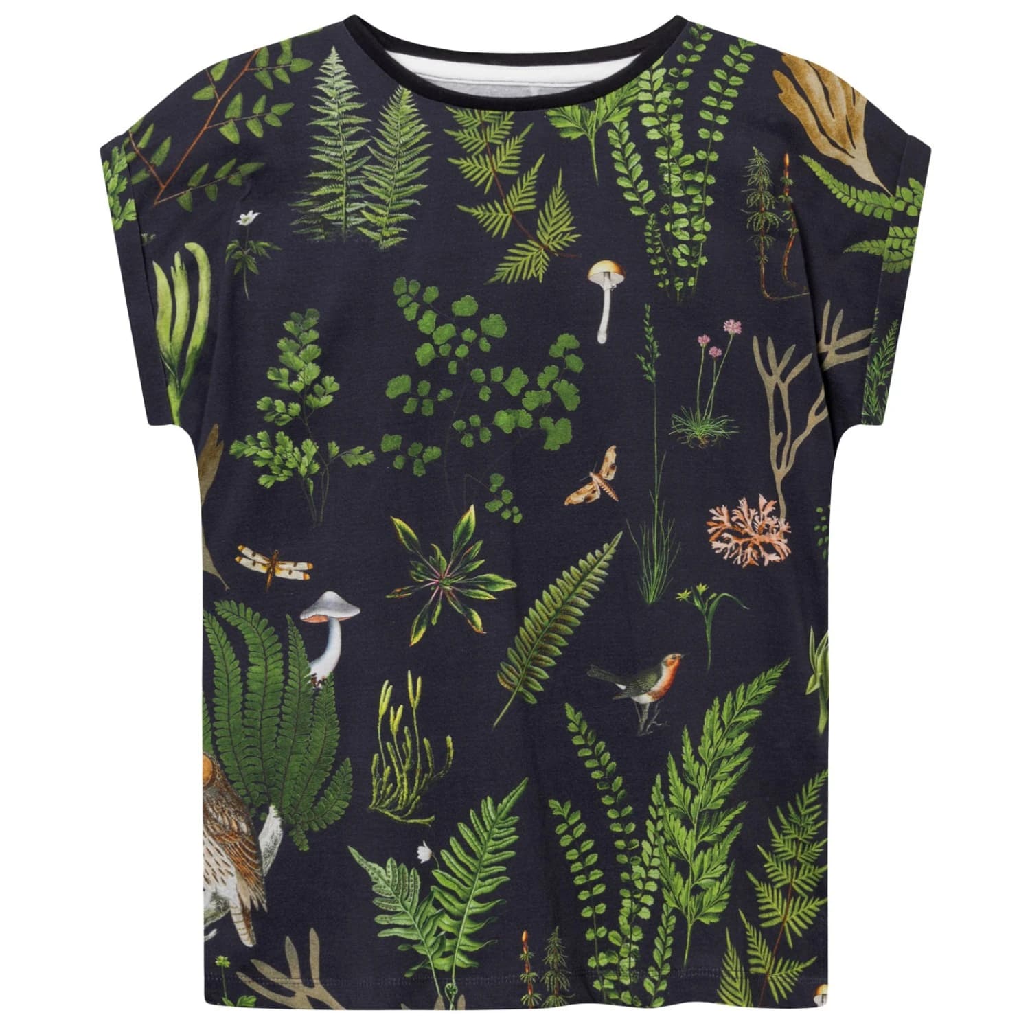 Дамска тениска DEDICATED Women's T-Shirt Visby Secret Garden T-shirt - Multi Color