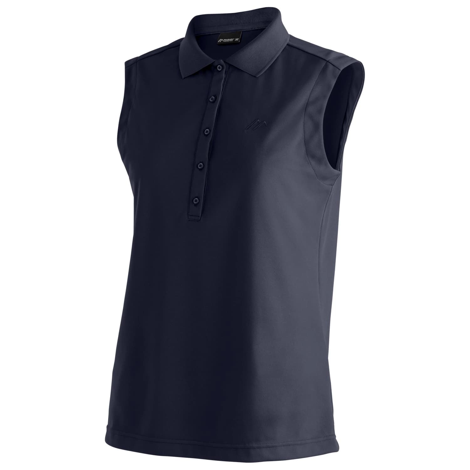Дамска поло тениска Maier sports Women's Ulrike Sleeveless Polo shirt - Night Sky