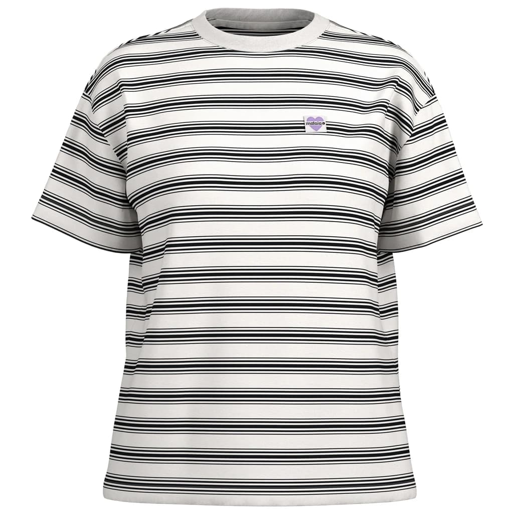 Дамска тениска Maloja Women's KeskiM. T-shirt - Deep Black Stripe II