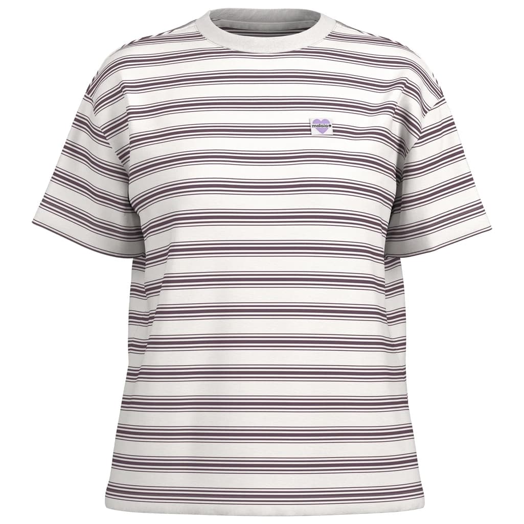 Дамска тениска Maloja Women's KeskiM. T-shirt - Stormy Lilac Stripe