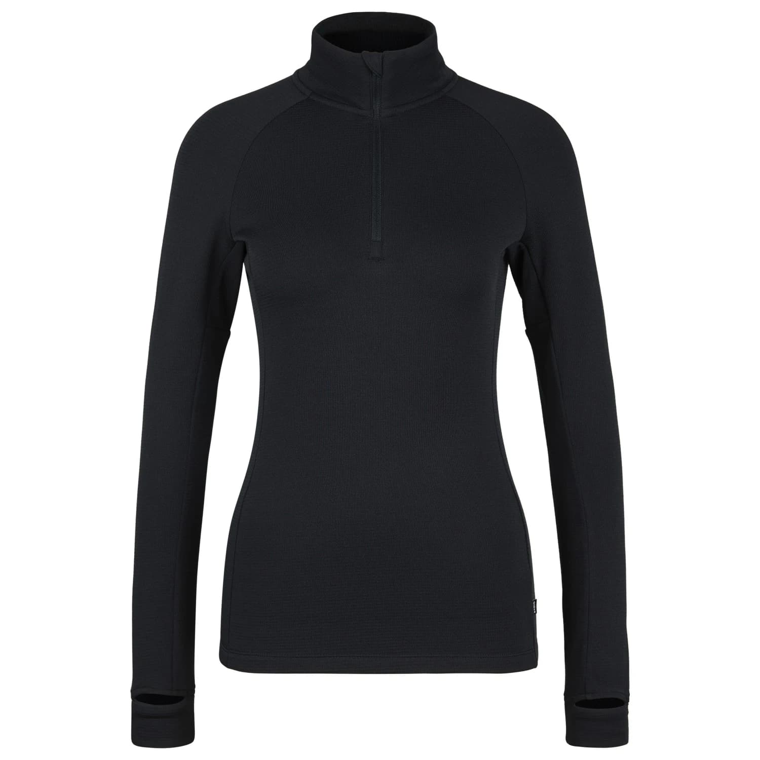 Дамско мериносово термобельо Stoic Women's MerinoSoft245 TuleboSt. Half Zip Merino shirt - Black