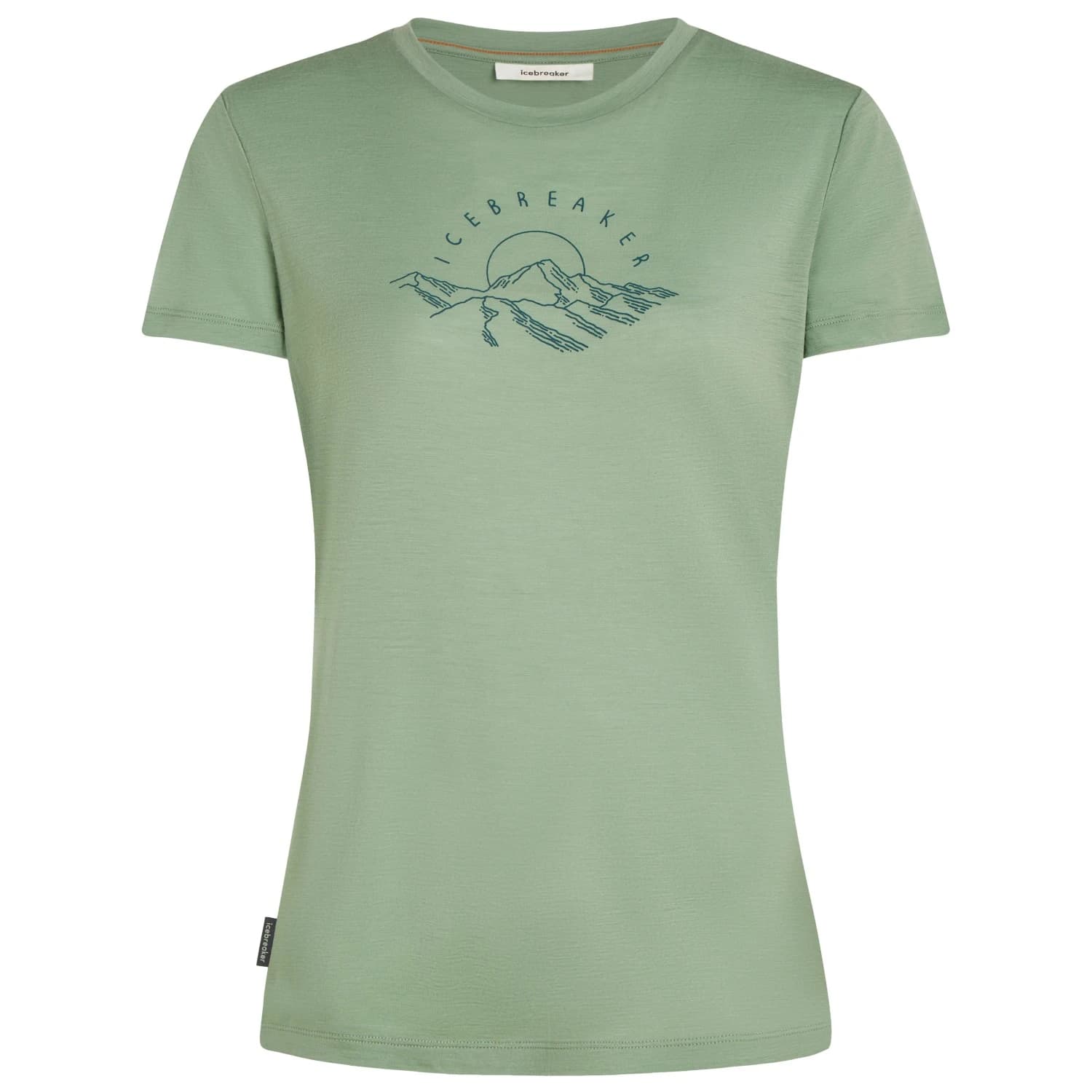 Дамска мериносова блуза Icebreaker Women's Merino 150 Tech Lite S/S Sunrise Summit Merino shirt - Seaglass