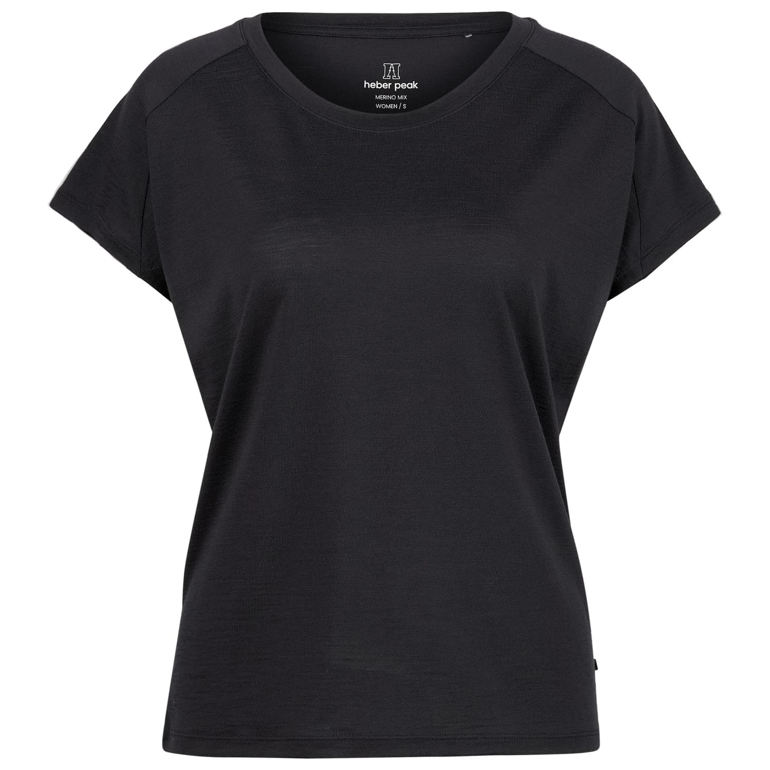 Дамска мериносова блуза Heber Peak Women's MerinoCool165 EvergreenHe. T-Shirt Merino shirt - Black
