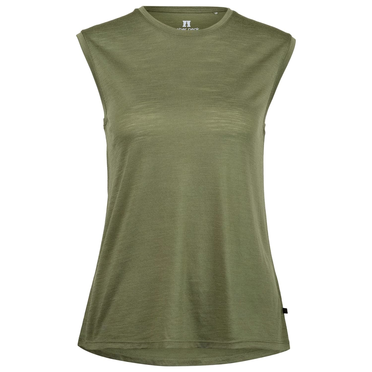Дамска мериносова блуза Heber Peak Women's MerinoMix150 PineconeHe. Loose Tank Merino shirt - Lucky Green