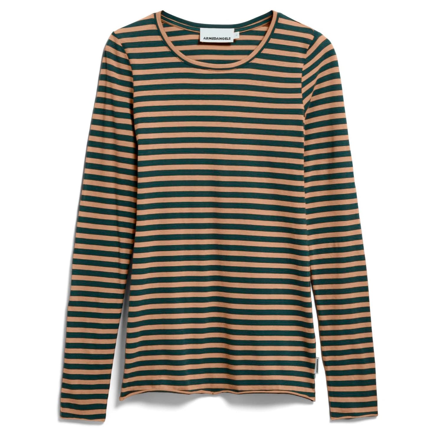 Блуза с дълъг ръкав ARMEDANGELS Women's Einiaara Stripes Longsleeve - Amberwood / Midnight Reef