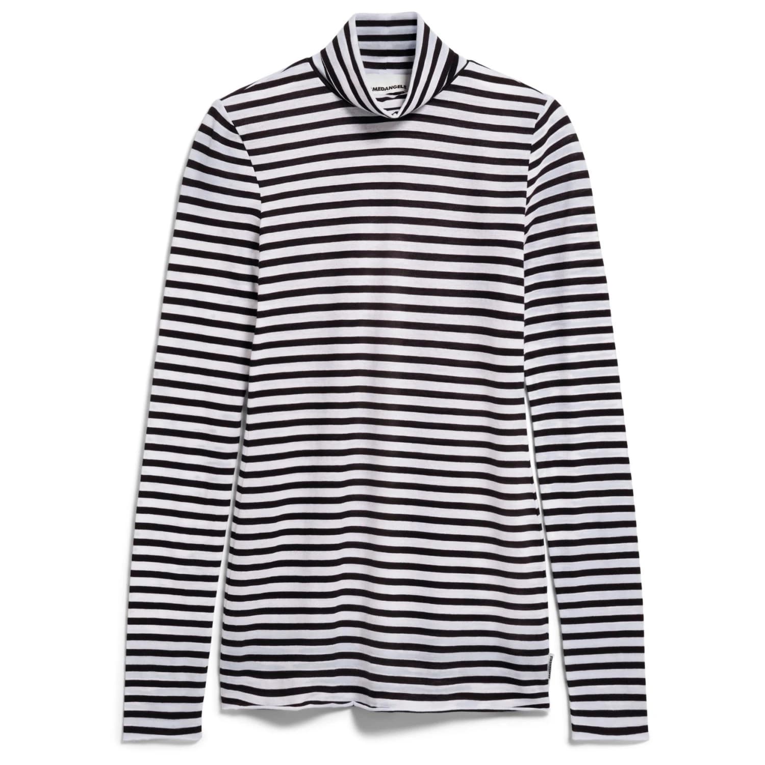 Дамска блуза с дълъг ръкав ARMEDANGELS Women's Grazilianaa Stripes Longsleeve - White / Black