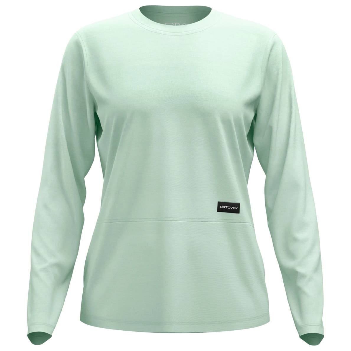 Дамска мериносова блуза Ortovox Women's 185 Merino Patch L/S Merino shirt - Green Acid