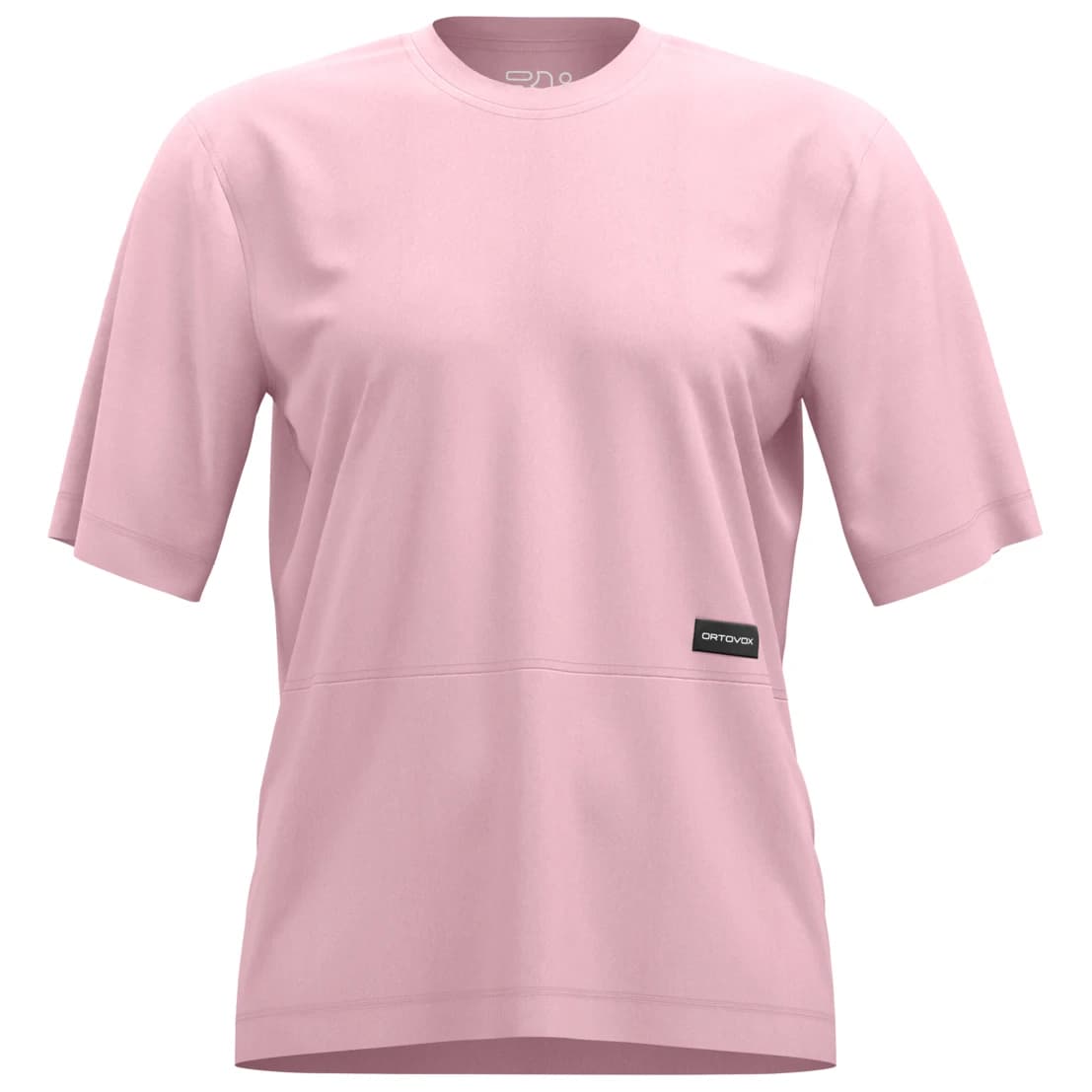 Дамска мериносова блуза Ortovox Women's 185 Merino Patch TS Merino shirt - Dawn Rose
