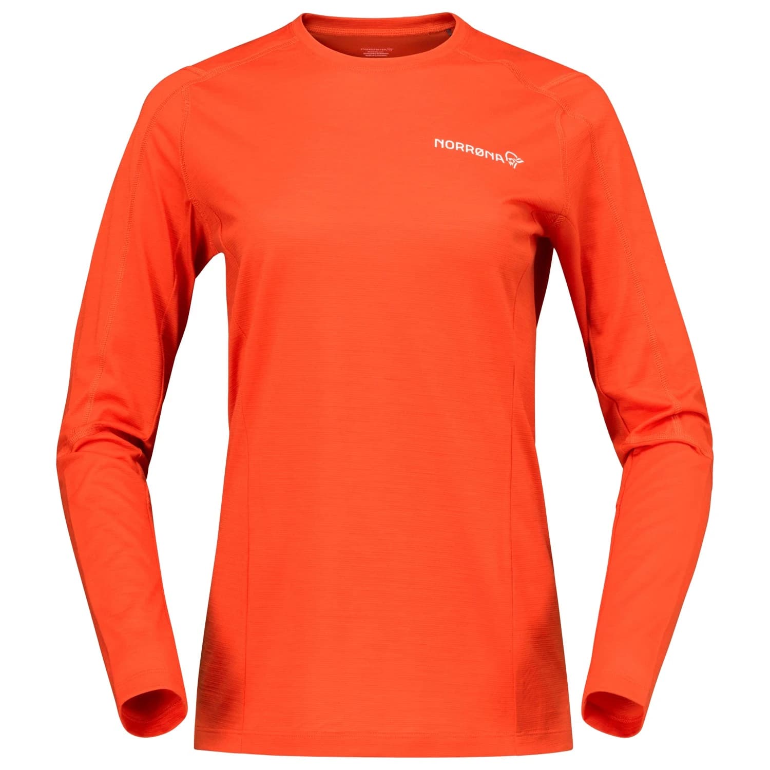 Дамска мериносова блуза Norrøna Women's Falketind EqualiserUll Long Sleeve Merino shirt - Paprika