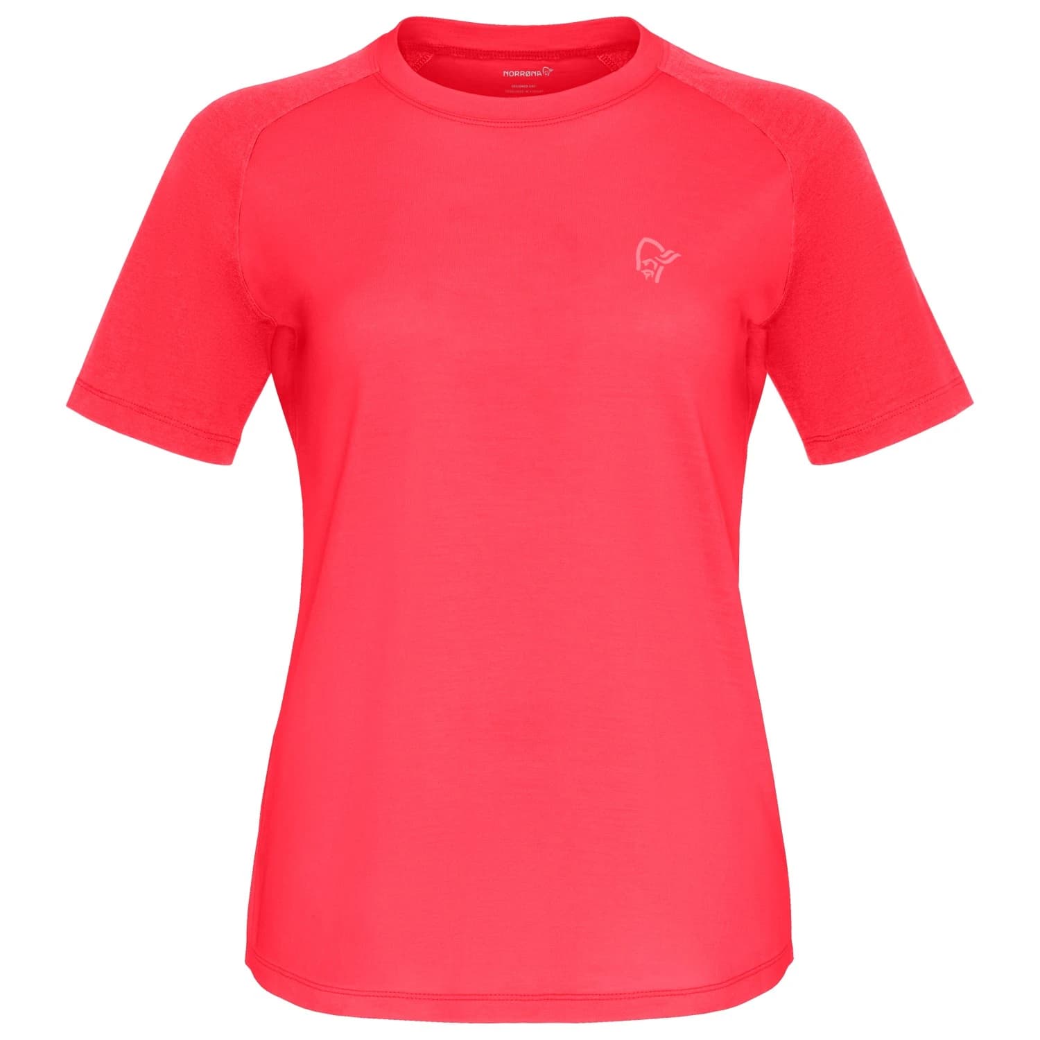Дамска мериносова блуза Norrøna Women's Femund PureUll T-Shirt Merino shirt - Watermelon